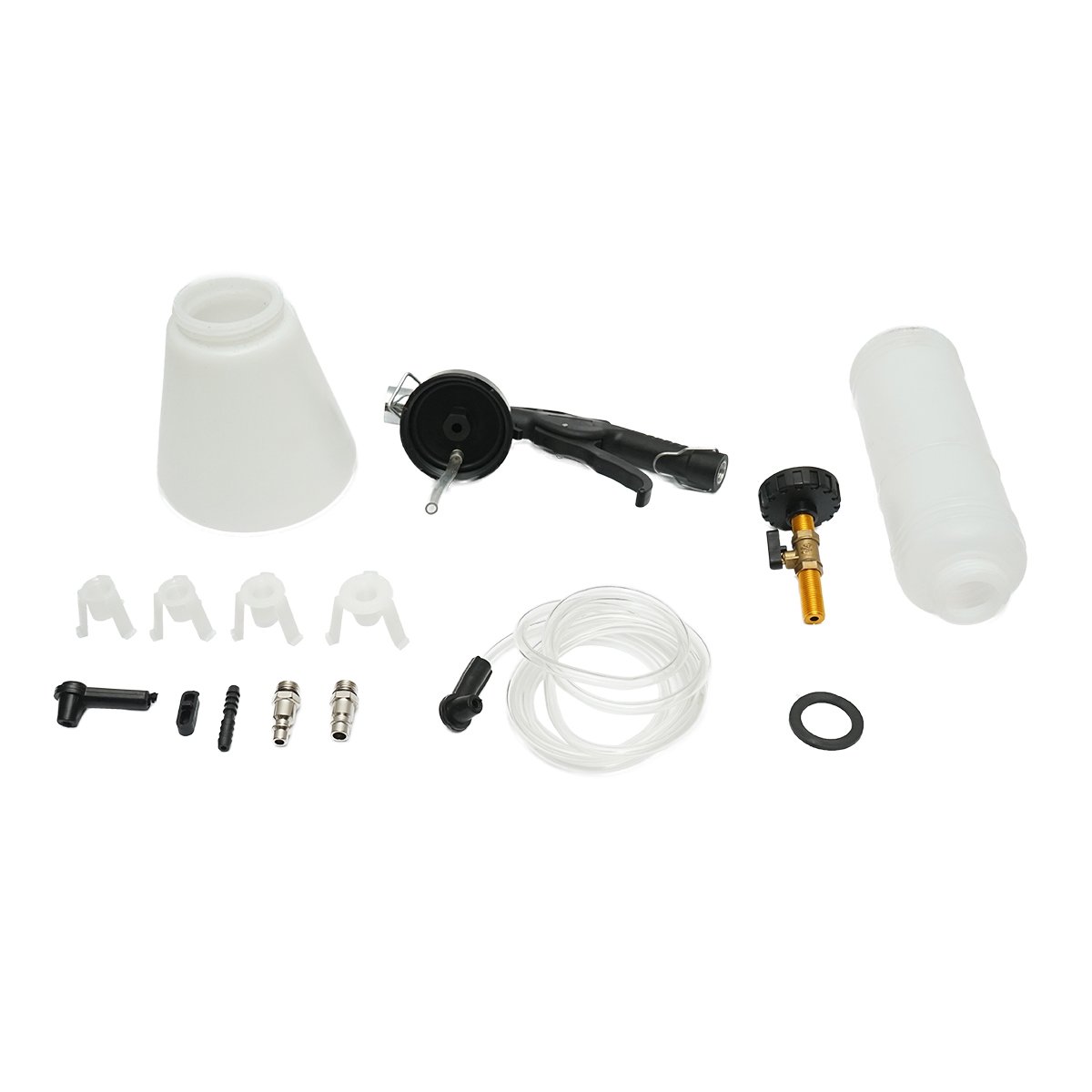 Kit pistol pneumatic pentru aerisit si schimbat lichidul de frana